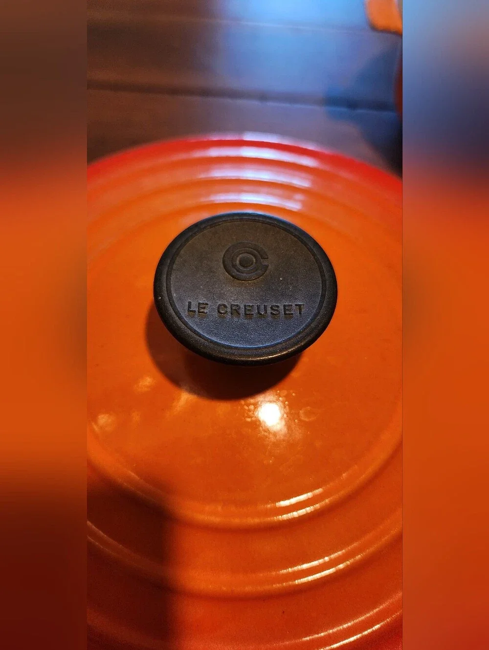 Le Creuset Enamel Cast Iron dutch oven skilet & pan beautiful burnt orange